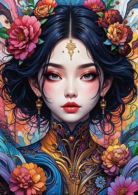 Floral Fantasy Portrait