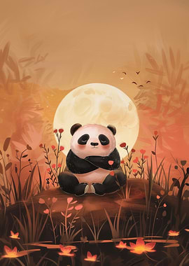 Peaceful Panda Moon