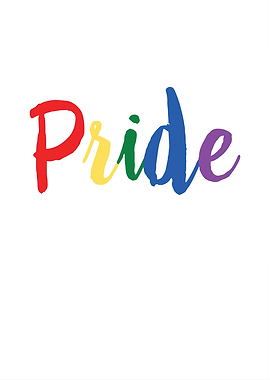 Pride Rainbow Text