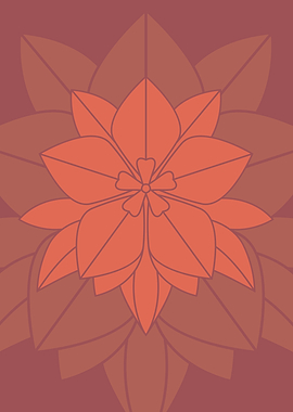 Brown Flower Mandala