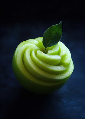 Carved Green Apple