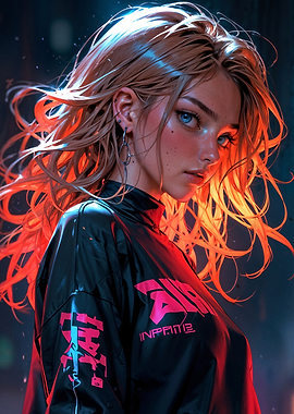 Neon Rebellion: Futuristic Streetwear Vibe