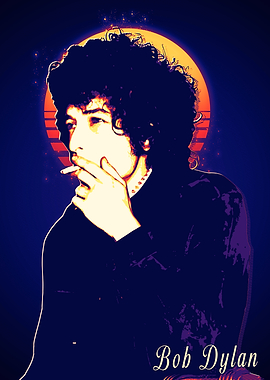 Bob Dylan Retro Portrait