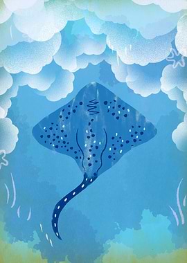 Pastel Spotted Stingray