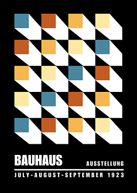 Bauhaus Geometric Poster