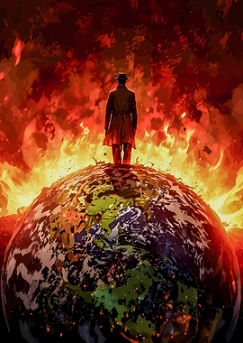 Man on Burning Earth
