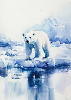 Polar Bear on Ice