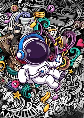 Cosmic Beats Doodle Dude