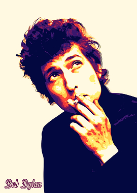 Bob Dylan Pop Art Portrait
