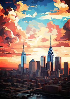 Philadelphia Landscape Oil Painting