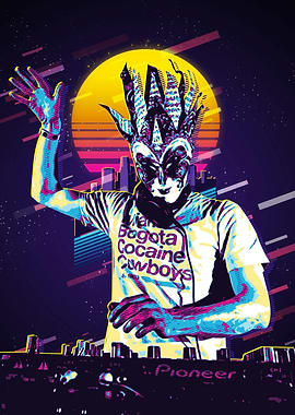80s Retro DJ Poster