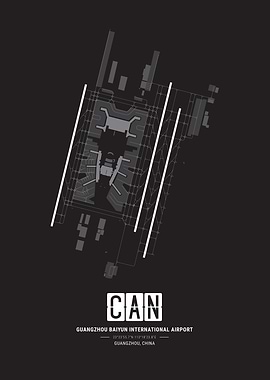 Guangzhou Baiyun Airport Map