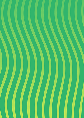 Green Wavy Lines Abstract