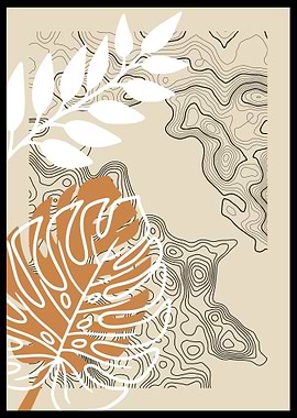 Tropical Leaf Abstract Art