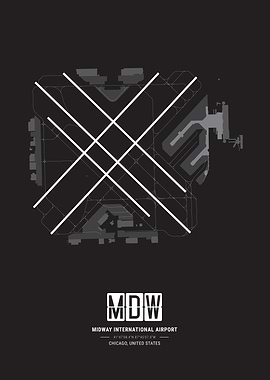 Midway International Airport Map