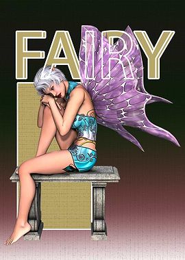 Fairy with Purple Wings