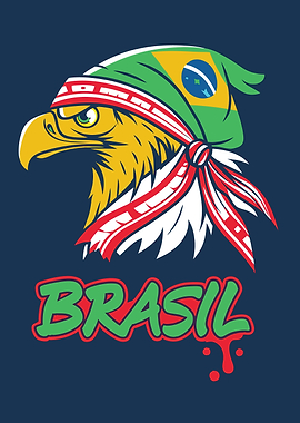 Brazil Eagle Mascot