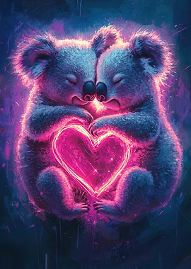 Koala Couple Love