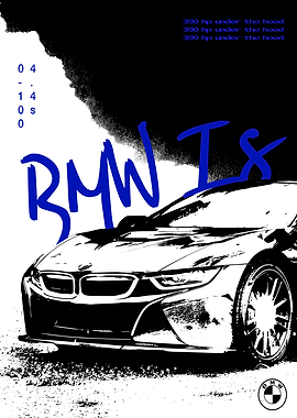 BMW i8 Poster