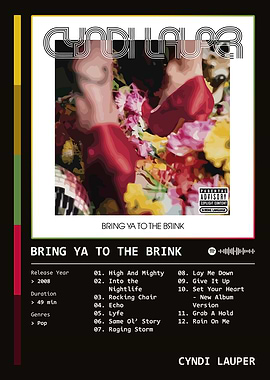 Bring Ya To The Brink (2008) Album by Cyndi Lauper