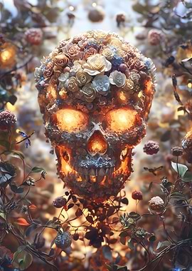 Floral Skull
