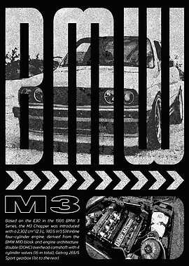 BMW M3 Poster