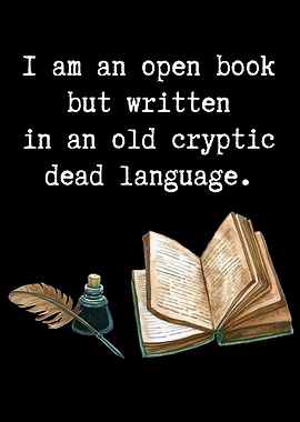 Open Book, Cryptic Language