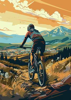 Mountain Biking Sunset