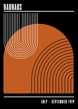 Bauhaus Geometric Art Print