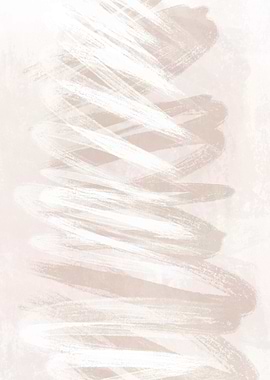 Abstract Beige Brushstrokes Two