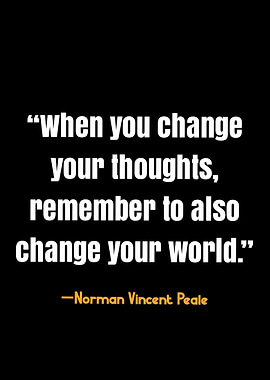 Inspirational Quote - Norman Vincent Peale