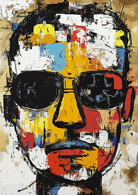 Man Portrait in Sunglasses