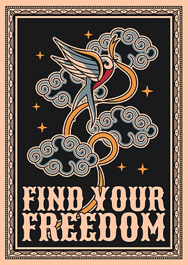 Find Your Freedom Swallow Art