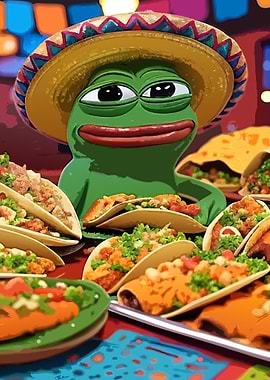 Pepe the Frog Taco Feast