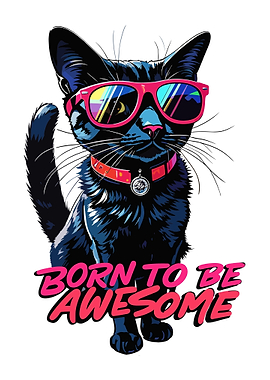 Cool Cat with Sunglasses