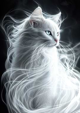 Celestial Cat Poster