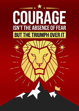 Courage Lion Poster