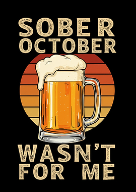 Sober October Beer Mug