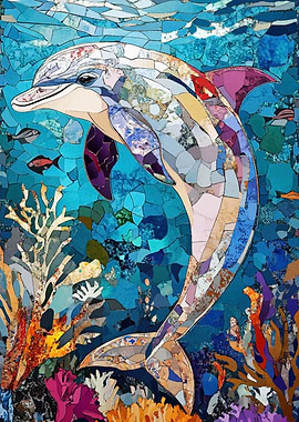 Mosaic Dolphin