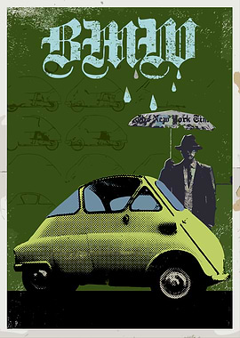 Retro Car Poster