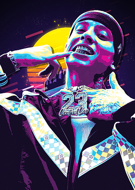 Central Cee Retro Portrait