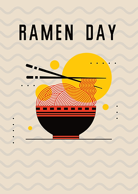 Ramen Day Illustration