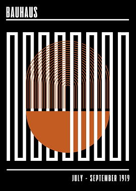 Bauhaus Geometric Art Print