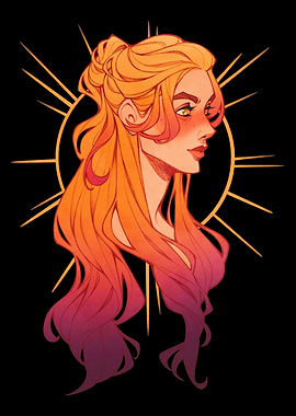 Golden Halo Woman