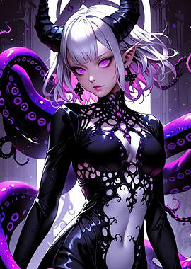 Purple-Eyed Demoness