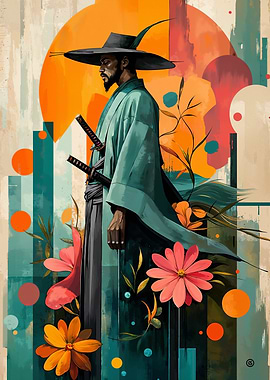 Teal dawn samurai