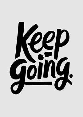 Keep Going Typography
