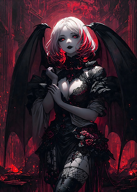 Dark Angel with Wings