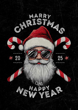 Cool Santa Christmas Greeting