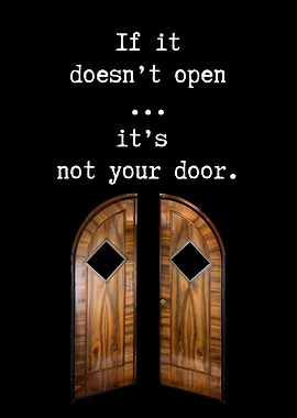 Open Door Quote Poster